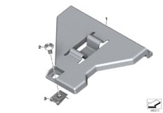 Uchwyt akumulatora (61_5417) dla BMW K 1600 Bagger (0F51, 0F53) ECE