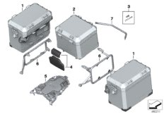 System bagaży R 1200 GS Adventure (03_4200) dla BMW R 1250 GS Adv. (0J51, 0J53) USA