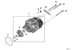 Alternator Bosch 55A (12_1747) dla BMW K 1300 R (0518,0519) ECE