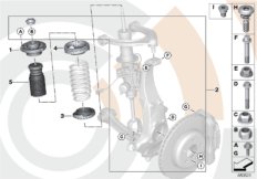 Zestaw montażowy łożyska oporowego (88_0228) dla BMW 5' F11 LCI 528iX Tou ECE