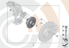 Zestaw naprawczy łożyska koła przedn. (31_1183) dla MINI Cabrio R57 LCI Cooper S Cabrio ECE