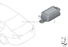 Sterownik zdalnego sterowania (61_4827) dla BMW 5' G30 530e Lim ECE