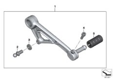 Regul. dźwignia zmiany biegów (77_0559) dla BMW R 1250 GS Adv. 19 (0J54) THA