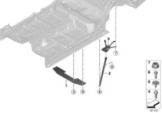 Usztywnienie karoserii, tylna część (51_5636) dla BMW 6' G32 GT 640iX Gra ECE