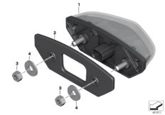 Tylne światło pozycyjne LED (63_1842) dla BMW G 310 GS (0G02, 0G12) ECE