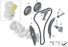 Mechanizm ster.-łańcuch sterujący (11_7166) dla MINI Cabrio F57 Cooper Cabrio ECE