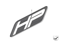 HP Plakietka (77_0963) dla BMW R 1200 S (0366,0396) ECE