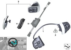 Przełączniki i elektronika kierownicy (61_2702) dla BMW X3 F25 X3 20dX SAV ECE