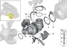 Turbosprężarka ze smarowaniem (11_6516) dla BMW X3 G01 X3 30dX SAV RUS