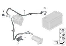 Kabel akumulatora/Kabel rozrusznika (12_2431) dla BMW X2 F39 X2 28i SAC USA