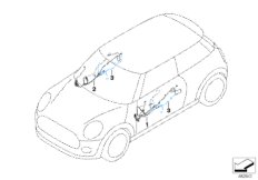 Wiązka kabli drzwi (61_5545) dla MINI Cabrio F57 JCW Cabrio ECE