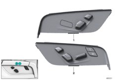 Przełącznik regul. tylnego siedzenia (61_5553) dla BMW 5' G38 530Li Lim CHN