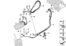 Przewody czynnika chłodniczego (64_2334) dla BMW X3 G01 X3 M40iX SAV ECE