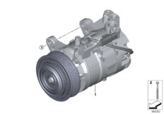 RP sprężarka klimatyzacji (64_2337) dla BMW X4 G02 X4 20dX SAC ECE