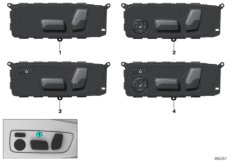 Przełącznik regulacji siedzenia kierowcy (61_5619) dla BMW 3' G20 330e Lim ECE