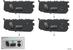 Przełącznik regulacji siedzenia pasażera (61_5620) dla BMW X3 G01 X3 20iX SAV ECE