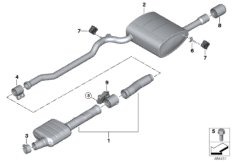 Układ wydechowy tylny (18_1316) dla MINI Cabrio F57 Cooper D Cabrio ECE