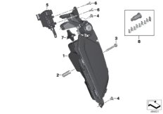 Schowek na system audio (46_1853) dla BMW K 1600 Bagger (0F51, 0F53) USA