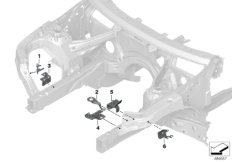 Konstrukcja przednia, uchwyt (41_2795) dla BMW X4 G02 X4 20dX SAC ECE