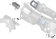 Kanał wlotu powietrza komory silnika (64_2354) dla BMW X3 G01 X3 M40iX SAV ECE