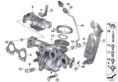 Turbosprężarka z kolektorem wylotowym (11_7055) dla MINI Countryman F60 Cooper D Countryman ECE