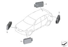 Czujnik ostrzeżenia przed zmianą pasa (66_0466) dla BMW X4 G02 X4 30iX SAC ECE