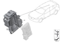 Wspornik urządzeń bagażnika (61_5655) dla BMW X3 G01 X3 18d SAV ECE