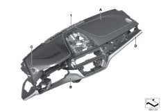 Individual deska rozdzielcza Sensatec (91_1497) dla BMW 5' G31 520d Tou ECE