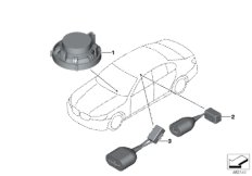 Zestaw głośnomówiący (84_1009) dla BMW 6' G32 GT 630i Gra ECE
