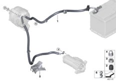 Kabel akumulatora/Kabel rozrusznika (12_1867) dla MINI Cabrio F57 Cooper D Cabrio ECE