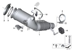 Katalizator przy silniku (18_1330) dla BMW X1 F48 LCI X1 18i SAV ECE