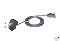 Dod. przełącznik reflektora dodatkowego (61_5663) dla BMW R 1200 GS Adve. (0A02, 0A12) USA
