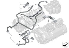 Odpowietrznik skrzyni korbowej (11_6916) dla BMW 5' F90 M5 M5 Lim USA