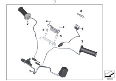 Manetki podgrzewane (77_0917) dla BMW G 310 R (0G01, 0G11) ECE