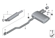 Układ wydechowy tylny (18_1350) dla MINI F56 Cooper S 3-drzwiowy ECE