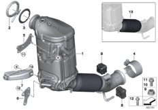 Katalizator/Przeciwpyłk. filtr paliwowy (18_1357) dla BMW 2' F45 Active Tourer LCI 216d Act ECE