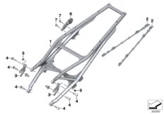 Tylna rama (46_2037) dla BMW F 850 GS Adv. (0K00) BRA