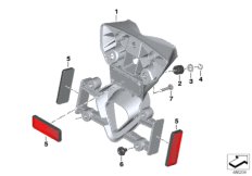 Adapter tabl. rejestracyjnej USA (46_2048) dla BMW G 310 GS (0G02, 0G12) ECE