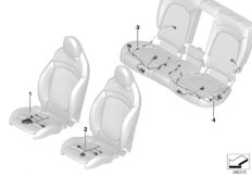 Wiązka przewodów fotela (61_5756) dla BMW X2 F39 X2 20d SAC ECE