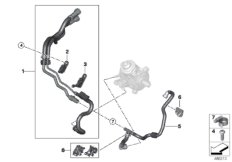 Przewody paliwa/Elementy mocujące (13_1679) dla BMW 2' F45 Active Tourer LCI 218d Act ECE