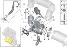 Turbosprężarka ze smarowaniem (11_6889) dla BMW X1 F48 X1 18i SAV ECE