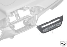 Panel obsługi klimatyzacji (64_2359) dla BMW X3 G01 X3 30i SAV USA