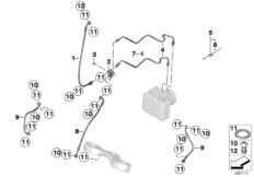 Przewód ham. przedni, I-ABS 2 generacji (34_1857) dla BMW R 900 RT 05 SF (0367,0387) ECE