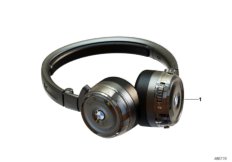 Słuchawki bezprzewodowe On-Ear (03_1013) dla BMW 5' G31 530i Tou ECE