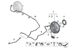 Serwomechanizm ukł. hamulcowego (34_2269) dla BMW 2' F46 Gran Tourer LCI 220d Gra ECE