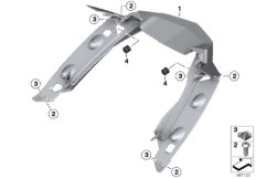 Kanał powietrza chłodnicy oleju (46_1315) dla BMW K 1600 GTL 17 (0F02, 0F12) USA