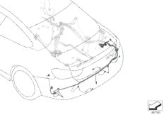 Kabel napr.głów.wiązki przew.z tyłu (61_5733) dla BMW 4' F83 M4 M4 Cab USA
