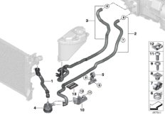 Węże płynu chłodz. (64_2192) dla BMW 7' G12 750LiX 4.4 Lim ECE