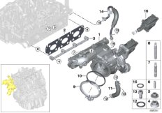 Turbosprężarka ze smarowaniem (11_5998) dla BMW 1' F21 LCI 118i 3-d ECE