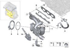 Turbosprężarka ze smarowaniem (11_6617) dla BMW 2' F45 Active Tourer LCI 225xe Act ECE